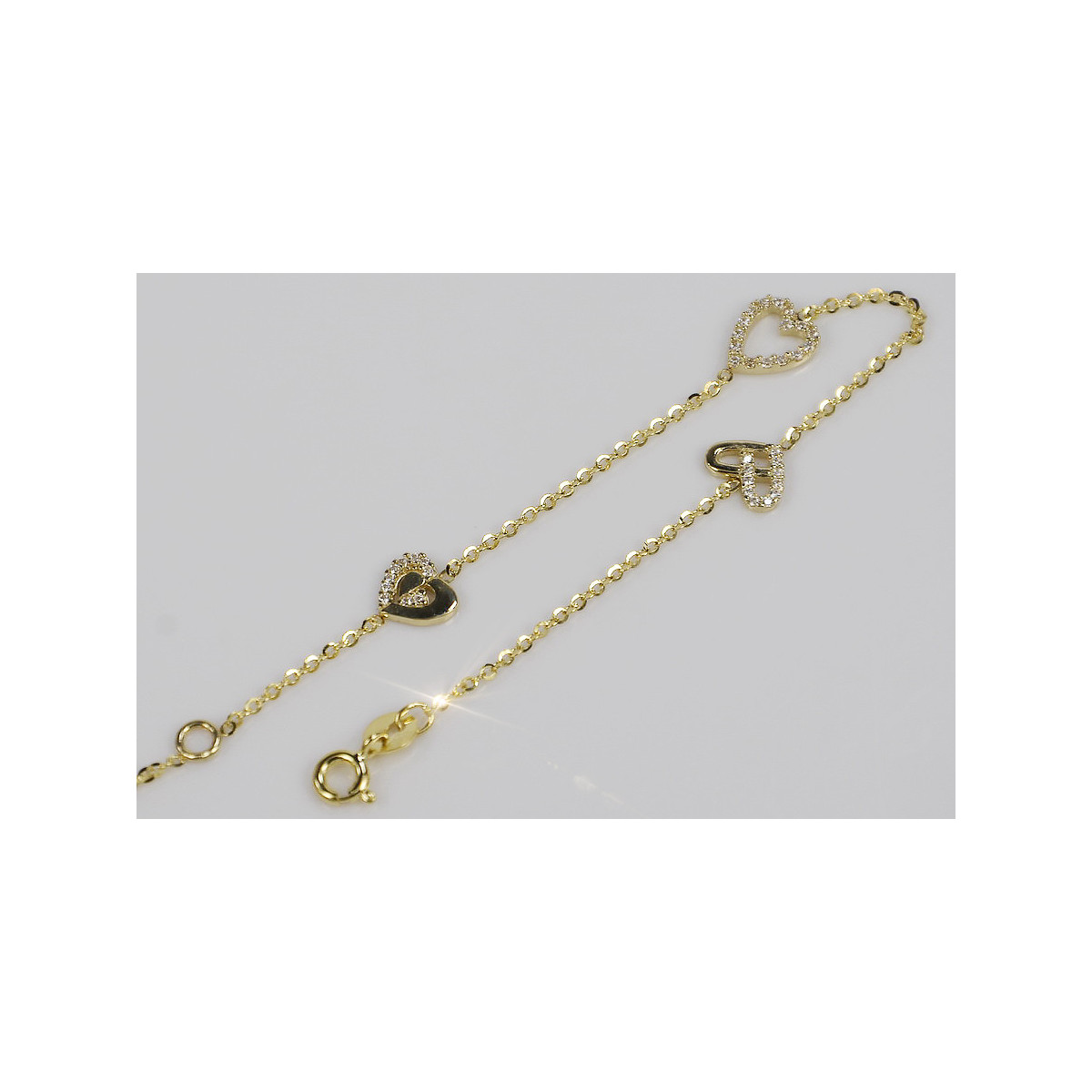 Bracelet ★ en or rose jaune russiangold.com ★ Or 585 333 Prix bas