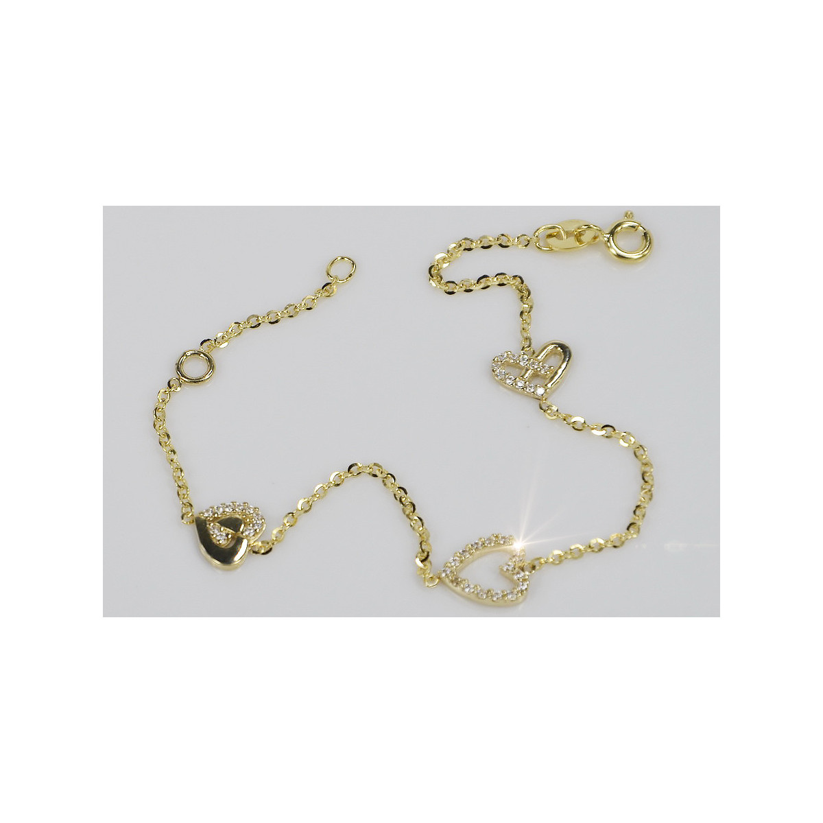 Yellow rose gold bracelet ★ russiangold.com ★ Gold 585 333 Low price