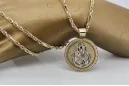 Gold 14k 585 Merry pendant with Corda chain pm027y&cc082y