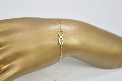 Pulsera de Oro Amarillo 14k Italiano - Celebridad cbc009y