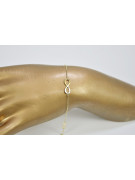 Yellow rose gold bracelet ★ russiangold.com ★ Gold 585 333 Low price