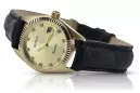 Gold men's watch Geneve ★ zlotychlopak.pl ★ Gold purity 585 333 Low Price!