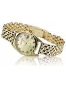 Gold men's watch Geneve ★ zlotychlopak.pl ★ Gold purity 585 333 Low Price!