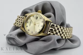 Gelb oder Lady Armbanduhr Geneve lw020ydyz&lbw004y