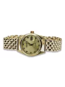 Gold men's watch Geneve ★ zlotychlopak.pl ★ Gold purity 585 333 Low Price!