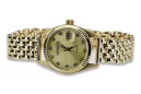 Gold men's watch Geneve ★ zlotychlopak.pl ★ Gold purity 585 333 Low Price!