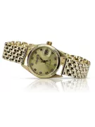 Gold men's watch Geneve ★ zlotychlopak.pl ★ Gold purity 585 333 Low Price!