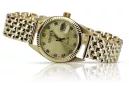 Gold men's watch Geneve ★ zlotychlopak.pl ★ Gold purity 585 333 Low Price!