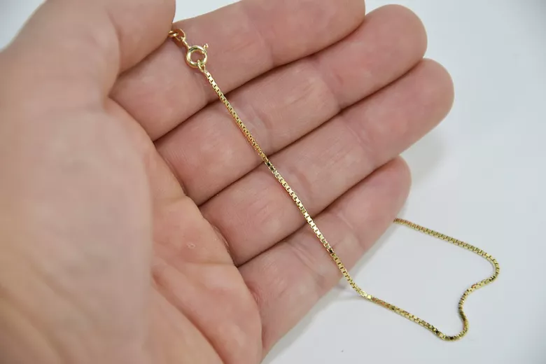 Yellow rose gold chain ★ russiangold.com ★ Gold 585 333 Low price