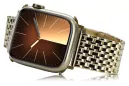 Gelbes 14 Karat Goldarmband für die Apple Watch Allpe&mbw012y