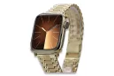 Gelbgold 14 Karat Herren-Apple-Uhrenarmband mbw012apple