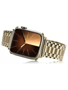 Złota bransoleta 14k 585 do zegarka męskiego Apple watch mbw012apple