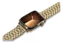 Amarillo de oro de 14k hombre de Apple reloj pulsera mbw012apple