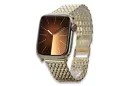 Gelb 14k Gold Mann Apfel Armband mbw013yapple