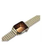 Amarillo de oro de 14k hombre de Apple reloj pulsera mbw013yapple