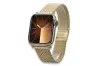 Amarillo de oro de 14k hombre de Apple reloj pulsera mbw014apple