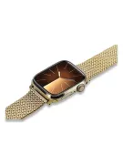 Gelb 14k Gold Mann Apfel Armband mbw014apple