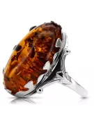 Russische Rose Sowjetrosa UdSSR rot 585 583 gold amber ring vrab052