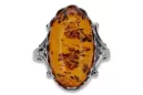 Rose russe rose soviétique rouge 585 583 or amber ring vrab052