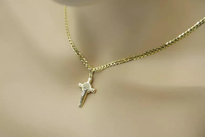 Croix ★ papale catholique en or russiangold.com ★ or 585 333 Prix bas