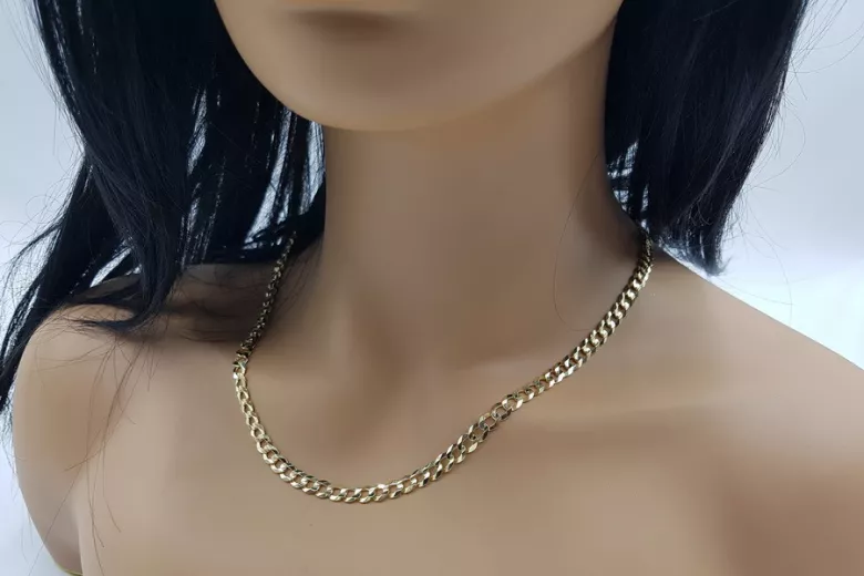 Yellow rose gold chain ★ russiangold.com ★ Gold 585 333 Low price