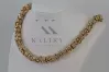 Rose pink 14k gold Bizantina solid man women chain cc009r Vintage style