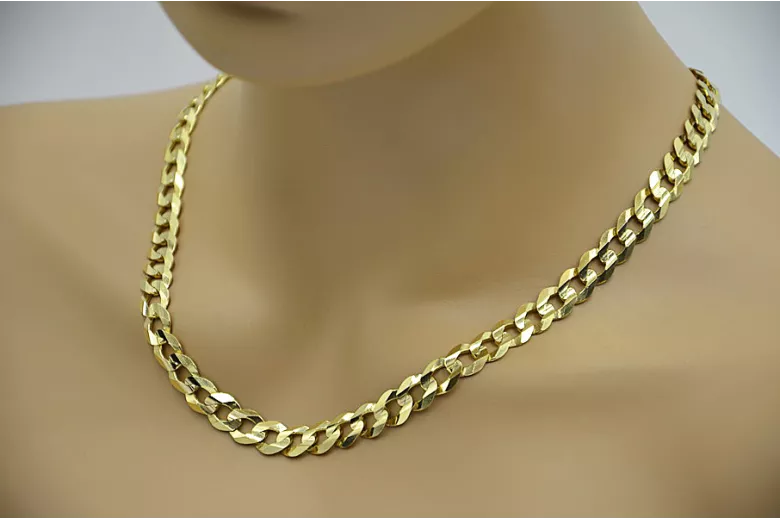 Yellow rose gold chain ★ russiangold.com ★ Gold 585 333 Low price