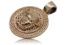 Pendentif en or rose rouge 14k 585 Route des méduses grecques cpn053r