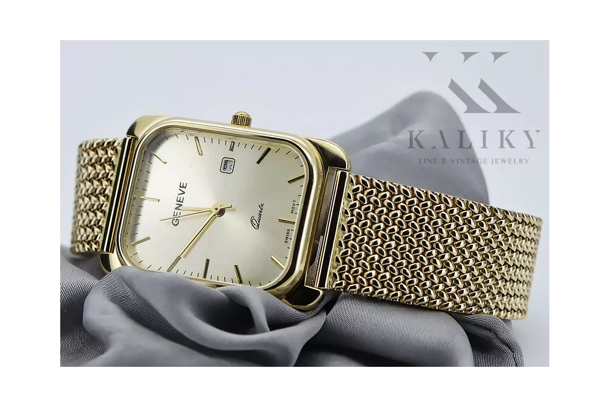 Gold men's watch Geneve ★ https://zlotychlopak.pl/ru/ ★ Золотая чистота 585 333 Низкая Цена!