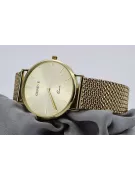 Gold men's watch Geneve ★ zlotychlopak.pl ★ Gold purity 585 333 Low Price!