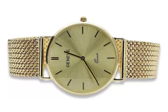 Amarillo 14k 585 oro Dama reloj Geneve mw004ydy bulbw021y-f