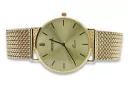 Gold men's watch Geneve ★ zlotychlopak.pl ★ Gold purity 585 333 Low Price!