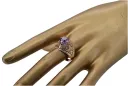 Russian Soviet rose 14k 585 gold Alexandrite Ruby Emerald Sapphire Zircon ring  vrc189