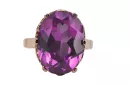 Russe rose soviétique 14k 585 or Alexandrite Ruby Emerald Sapphire Zircon ring vrc189