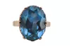 copy of Rose 14k rosa Gold 585 Aquamarin Ring vrc079 Jahr