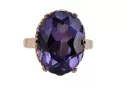 Russian Soviet rose 14k 585 gold Alexandrite Ruby Emerald Sapphire Zircon ring  vrc189