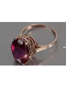 Anillo ruso soviético rosa 14k 585 oro Alejandrita Rubí Esmeralda Zafiro Zircon vrc189