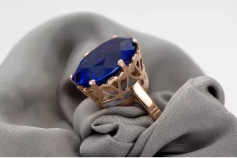 Русская советская роза 14k 585 золото Александрит Руби Изумруд Сапфир Зиркон кольцо vrc189