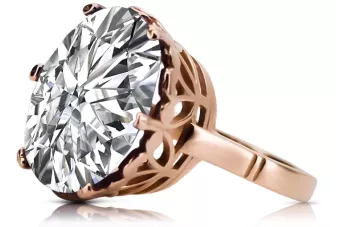 Russische Sowjetrose 14k 585 gold Alexandrite Ruby Emerald Saphir Zircon Ring vrc189