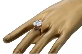 Russe rose soviétique 14k 585 or Alexandrite Ruby Emerald Sapphire Zircon ring vrc189