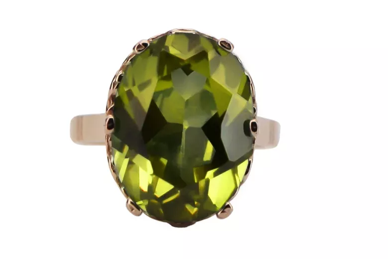 Russische Sowjetrose 14k 585 gold Alexandrite Ruby Emerald Saphir Zircon Ring vrc189