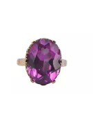 Russe soviétique rose 14k 585 or Alexandrite Rubis Émeraude Saphir Zircon bague vrc084