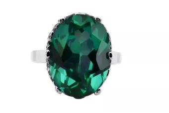 Російська радянська троянда, золото 585 проби, александрит, рубін, смарагд, сапфір, циркон, каблучка vrc014