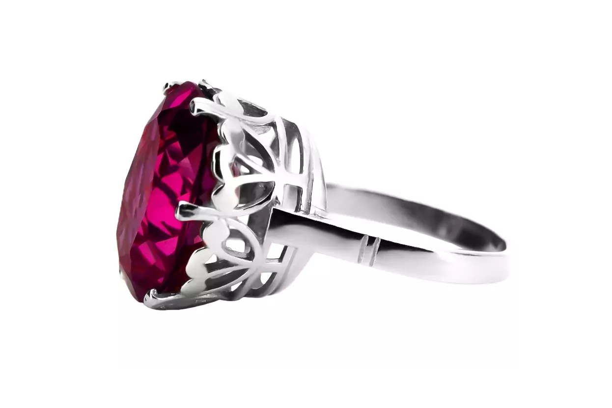 Russe rose soviétique 14k 585 or Alexandrite Ruby Emerald Sapphire Zircon ring vrc014