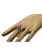 Russe rose soviétique 14k 585 or Alexandrite Ruby Emerald Sapphire Zircon ring vrc014