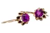 Rose rosa 14k 585 gold amethyst Ohrringe vec092 Jahr