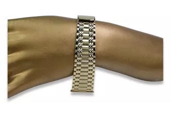 Італійський жовтий браслет годинника 14k gold man's mbw006y