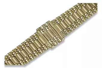 Pulsera de hombre de oro amarillo 14k 585 cpn035y1&mbw006y