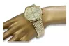 Gelbe Herrenuhr aus 14 Karat Gold Geneve Armbanduhr mw005ydg&mbw006y