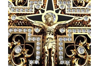 Pendentif d'or ★ https://zlotychlopak.pl/fr/ ★ échantillon d'or 585 333 bas prix